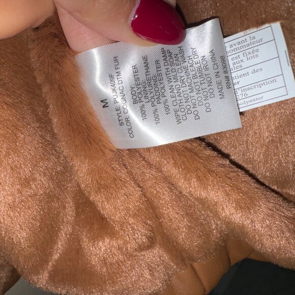 Brown Puffer Jacket M - Picture 3 of 7